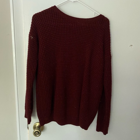 Sweaters - Burgundy sweater